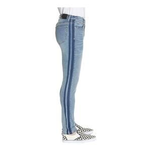 Ovadia & Sons Denim Jeans Skinny Fit Blue‎ Wash Striped Casual Size 36